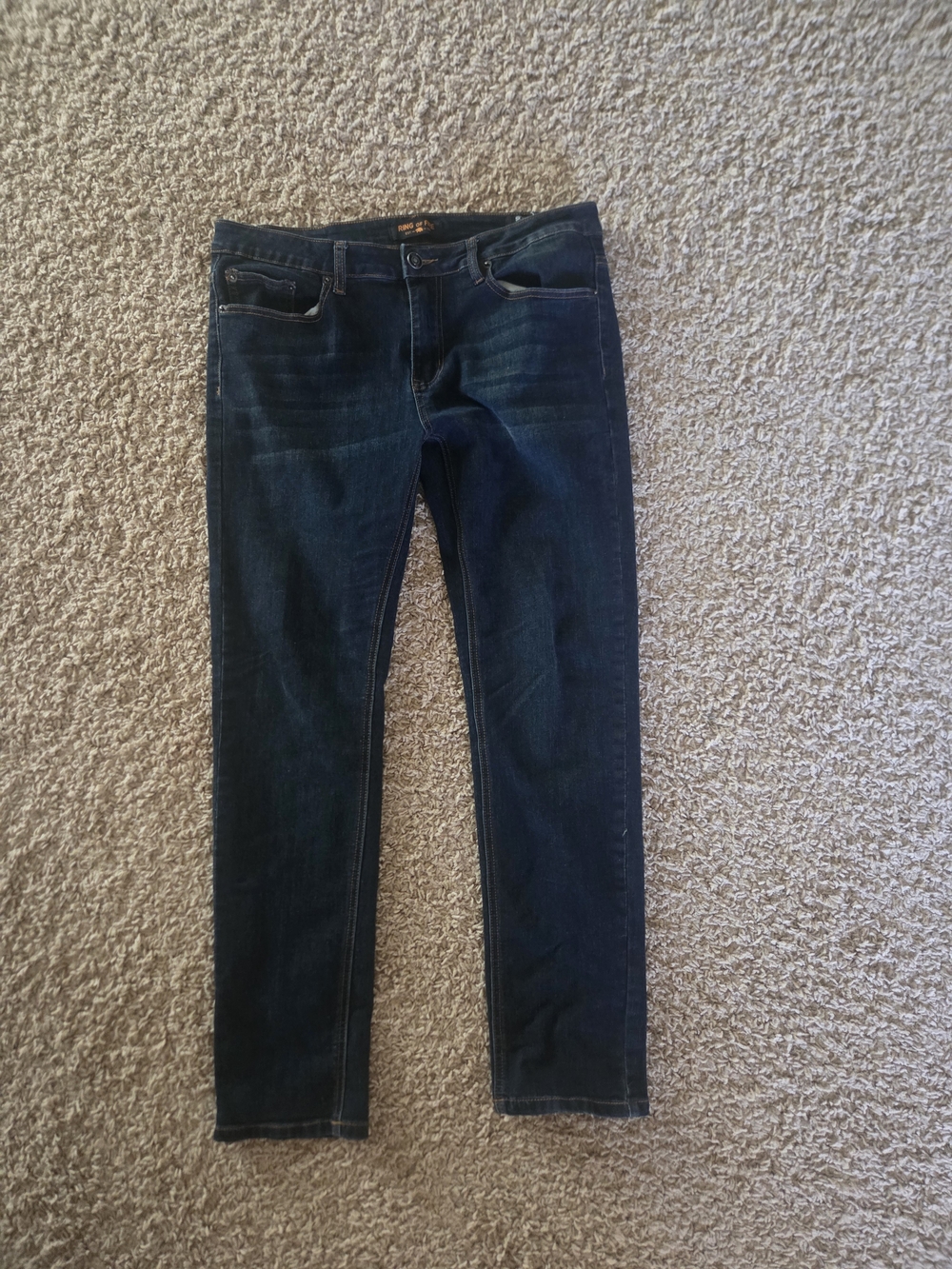 Ring of Fire Men’s Dark Blue Skinny Jeans